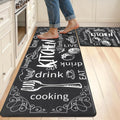 anti Fatigue Kitchen Rugs Set of 2, Cushioned Kitchen Mats for Floor